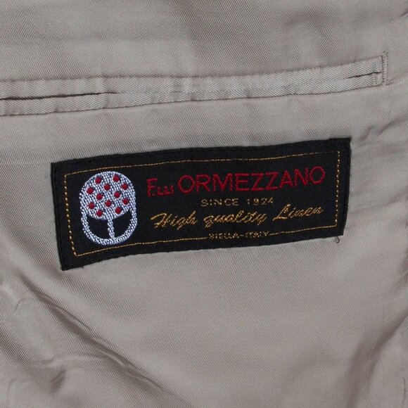 Nordstrom Mens 100% Linen Fratelli Ormezzano Sports Coat Blazer Size 46R Preppy - Picture 8 of 10